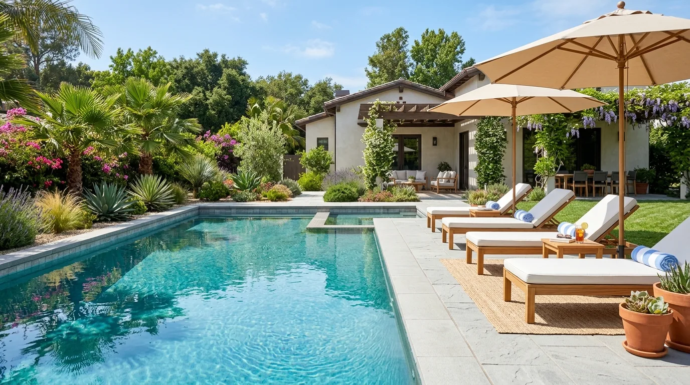 Simple Backyard With One Strong Focal Point